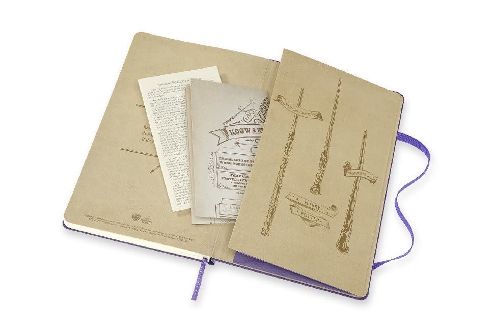 Moleskine Limited Edition Harry Potter Notebook, Hard Cover, Large (5" x 8.25") Ruled/Lined, Brilliant Violet (Book 5) 240 Pages