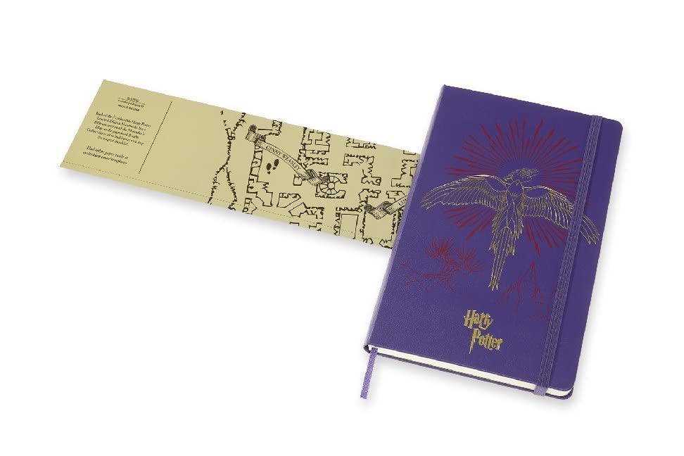 Moleskine Limited Edition Harry Potter Notebook, Hard Cover, Large (5" x 8.25") Ruled/Lined, Brilliant Violet (Book 5) 240 Pages