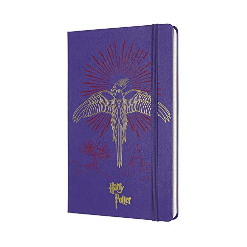 Moleskine Limited Edition Harry Potter Notebook, Hard Cover, Large (5" x 8.25") Ruled/Lined, Brilliant Violet (Book 5) 240 Pages