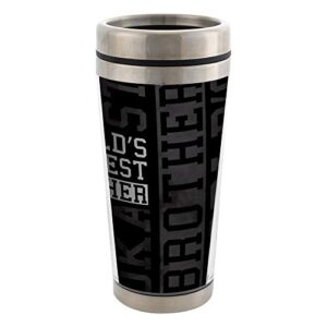 World's Okayest Brother Stainless Steel 16 oz Travel Mug with Lid