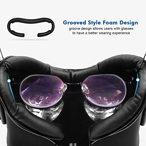 AMVR VR Facial Interface & Foam Cover Pad Replacement Comfort Set for Oculus Rift (Only Work for Rift CV1)