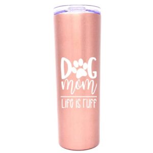 dog mom tumbler - dog lovers gifts for women - dog mom insulated cup, coffee mug - great dogs themed gifts for christmas, birthday, best cups and mugs for new dog mom, things for dog lovers