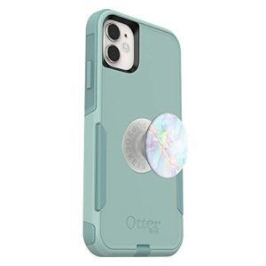 OtterBox Bundle: COMMUTER SERIES Case for iPhone 11 - (MINT WAY) + PopSockets PopGrip - (OPAL)