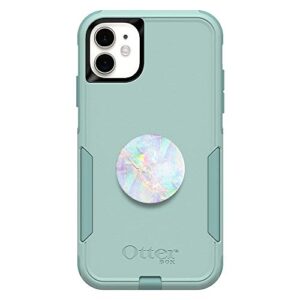 OtterBox Bundle: COMMUTER SERIES Case for iPhone 11 - (MINT WAY) + PopSockets PopGrip - (OPAL)