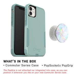 OtterBox Bundle: COMMUTER SERIES Case for iPhone 11 - (MINT WAY) + PopSockets PopGrip - (OPAL)