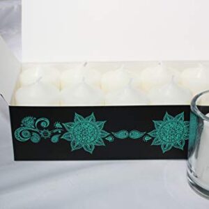 Enlightened Ambience Gardenia Scented Candles (10 Votives, White)