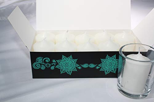 Enlightened Ambience Gardenia Scented Candles (10 Votives, White)