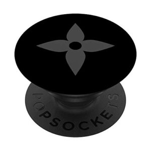 black/grey star flower alternate luxury lux popsockets grip and stand for phones and tablets