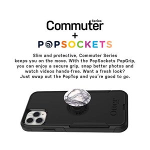 OtterBox Bundle: COMMUTER SERIES Case for iPhone 11 Pro Max - (BLACK) + PopSockets PopGrip - (WHITE MARBLE)