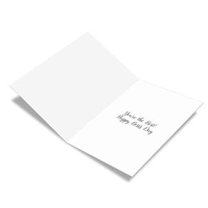 The Best Card Company - 1 Big Card for Boss (8.5 x 11 Inch) - Boss's Day Thanks & Gratitude Notecard, Management and Leader Card - Elegant Flowers Boss's Day C4175ABOG