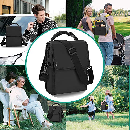 banbrick Lunch Bag,Foldable Insulated Lunch Box,Large Cooler Tote Bag for Women and Men,Kids Lunch Bag, Lunch Bag for adults,Thermal Lunch Bag for Work/Picnic/Hiking