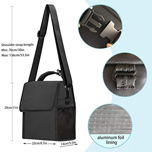 banbrick Lunch Bag,Foldable Insulated Lunch Box,Large Cooler Tote Bag for Women and Men,Kids Lunch Bag, Lunch Bag for adults,Thermal Lunch Bag for Work/Picnic/Hiking