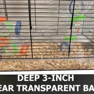 Large Clear Transparent Habitat Dwarf Syrian Hamster Rodent Gerbil Mouse Mice Critter Cage with Top Play Zone