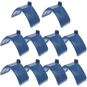 popetpop pigeon rest stand-10pcs plastic pigeon perch dove rest stand frame grill dwelling pigeon perches roost for bird supplies (blue)