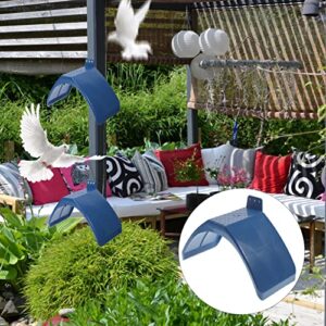 POPETPOP Pigeon Rest Stand-10pcs Plastic Pigeon Perch Dove Rest Stand Frame Grill Dwelling Pigeon Perches Roost for Bird Supplies (Blue)