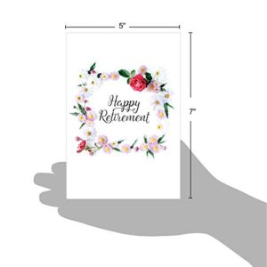 The Best Card Company - Happy Retirement Card with Envelope - Farewell Retiree Greeting - Elegant Retirement C4175CRTG