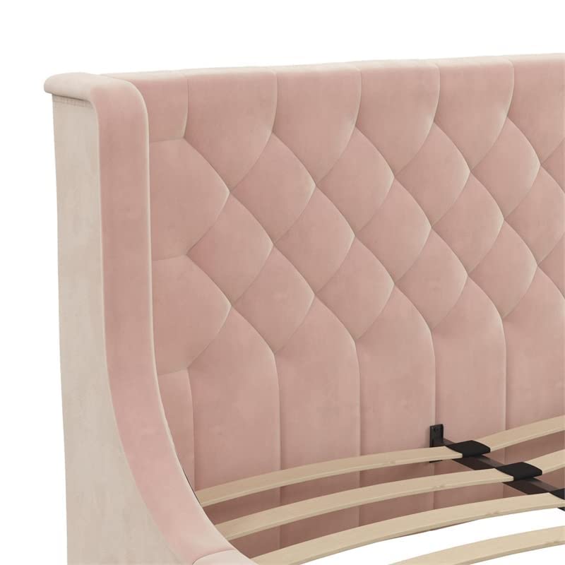 Little Seeds Monarch Hill Ambrosia Pink Full Size Upholstered Bed,