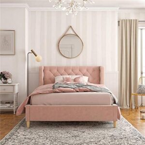 Little Seeds Monarch Hill Ambrosia Pink Full Size Upholstered Bed,