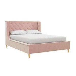 Little Seeds Monarch Hill Ambrosia Pink Full Size Upholstered Bed,