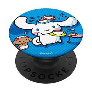 cinnamoroll cafe coffee fun! popsockets popgrip: swappable grip for phones & tablets