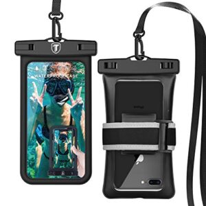 takfox [floating] waterproof phone pouch for samsung galaxy s23 ultra s22 plus s21+ s20 note 20 ultra 10 a14 a03s a13 a23 a51 a71 a32 a53 5g iphone 14 13 12 pro max xs xr cell phone dry bag case-black