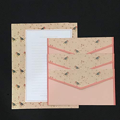 Lined Writing Stationery Paper and Envelopes - Letter Stationery Set - 48 Letter Writing Paper Set with 24 Envelope,H166