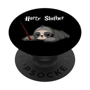 hairy sloth cute potter slother for sloth lovers popsockets popgrip: swappable grip for phones & tablets