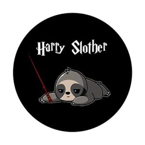 Hairy Sloth Cute Potter Slother for Sloth Lovers PopSockets PopGrip: Swappable Grip for Phones & Tablets