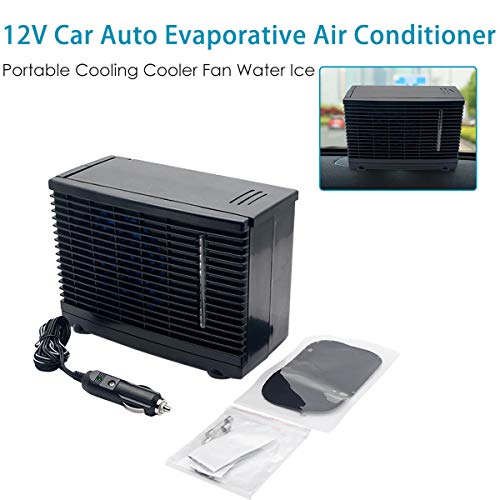 MASO 12V Mini Air Conditioner Home Car Cooler Cooling Water Evaporative Fan whith Evaporative Portable