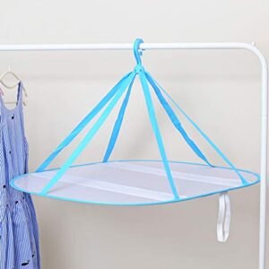 IMIKEYA Collapsible Laundry Drying Rack Hanging Flat Clothes Rack Strong Hanging Folding Mesh Drying Rack Heavy Duty Space Saving Sweater Dryer for Indoor and Outdoor Hat Rack Dishes Drying Rack