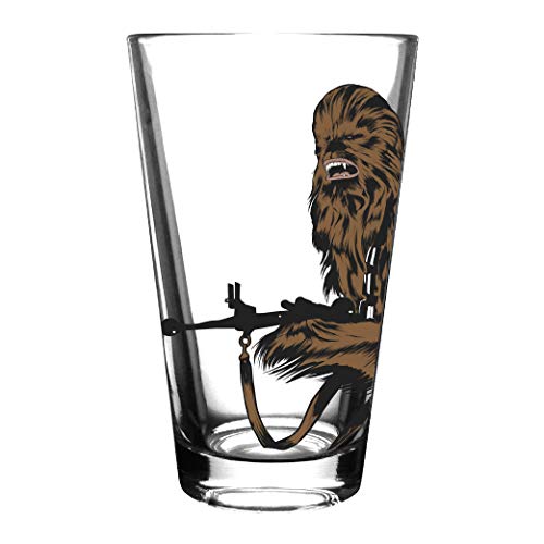 Star Wars Classic Pint Glass Set - 16 oz. Glass Capacity - Set of 4 Glasses - Classic Shape