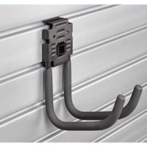 HandIWall Sports Accessory Kit with Locking Bracket Hooks for Slatwall Panel Organization