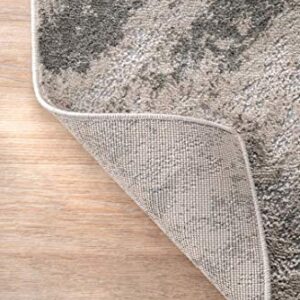 nuLOOM Cyn Abstract Runner Rug, 2' 8" x 8', Silver