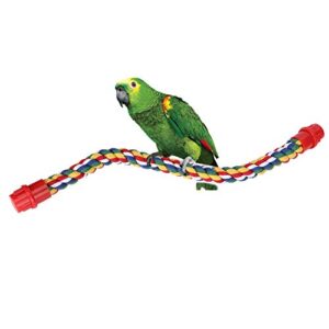 parrot rope perches parrot climbing ropes parrot swing toys parrot spiral standing toys parrot cage toys (m )