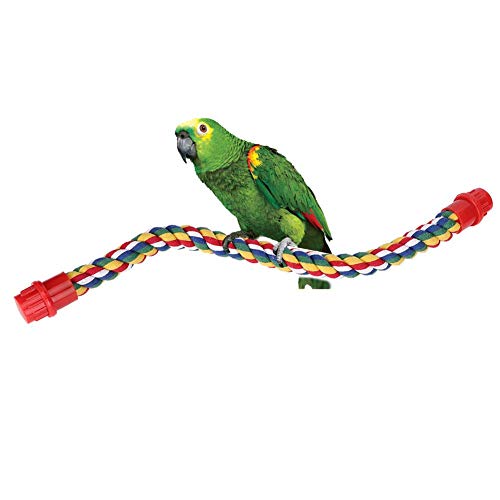 Parrot Rope Perches Parrot Climbing Ropes Parrot Swing Toys Parrot Spiral Standing Toys Parrot Cage Toys (M )