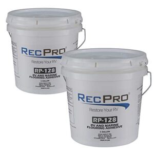 recpro gallon roll on floor glue | marine (boat) grade roll on floor glue | rv floor glue (2 gallons)