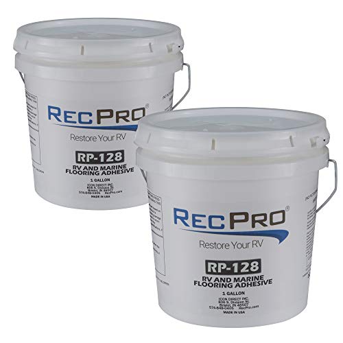 RecPro Gallon Roll On Floor Glue | Marine (Boat) Grade Roll On Floor Glue | RV Floor Glue (2 Gallons)