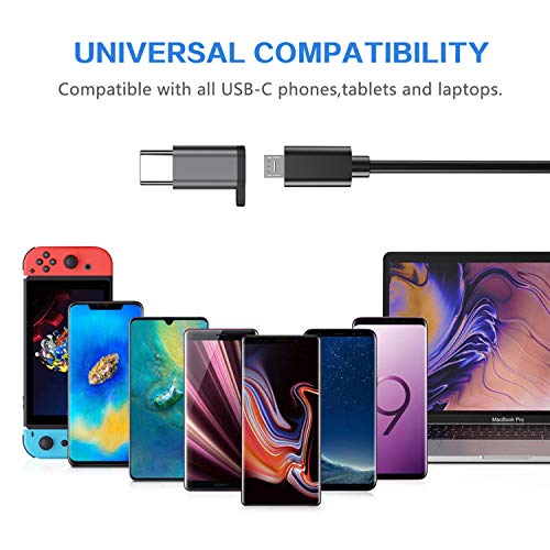 Micro USB to USB C Adapter,(8-Packs)Aluminum USB Type C Adapter Convert Connector with Keychain Charger Compatible Samsung Galaxy S10 S9 S8 Plus Note 9 8, LG V40 V35 G8 G7,Google Pixel 3 XL,Moto Z2 Z3