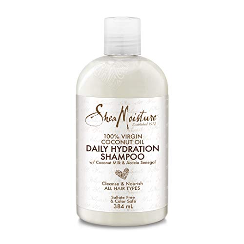 SheaMoisture Daily Hydration 100% Virgin Coconut Oil Shampoo silicone and sulphate free for all hair types 384 ml