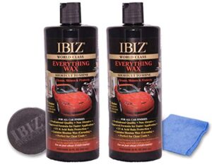 ibiz® world class car wax (64oz). premium, easy-to-use professional grade carnuba car wax for all makes & models.