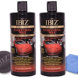 IBIZ® World Class Car Wax (64oz). Premium, Easy-to-Use Professional Grade Carnuba Car Wax for All Makes & Models.