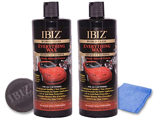 IBIZ® World Class Car Wax (64oz). Premium, Easy-to-Use Professional Grade Carnuba Car Wax for All Makes & Models.