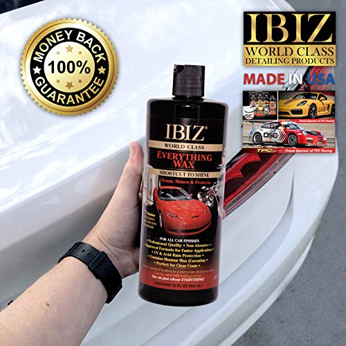 IBIZ® World Class Car Wax (64oz). Premium, Easy-to-Use Professional Grade Carnuba Car Wax for All Makes & Models.