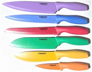 cuisinart c55-01-12pcks advantage color collection 12-piece knife set, multicolor 2-pack