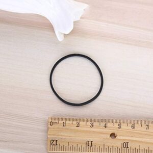 AMUU Rubber Bands 300pcs Black Small Rubber Bands for Office School Home size16 Elastic Band