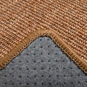 LSAIFATER Cat Scratching Mat, Natural Sisal Mat, Cat Scratch Furniture Protector, Horizontal Cat Floor Scratching Pad Rug, Protect Carpets and Sofas (11.8x14.9 inch, Brown)