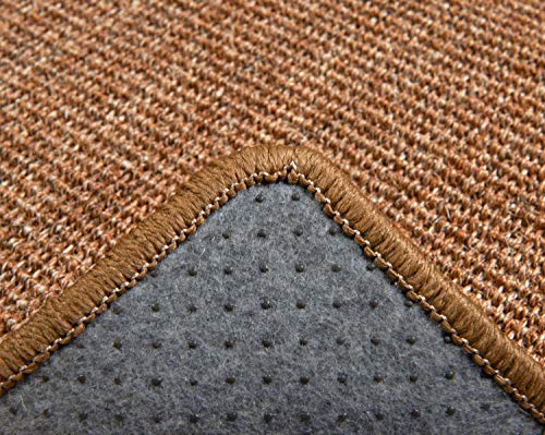 LSAIFATER Cat Scratching Mat, Natural Sisal Mat, Cat Scratch Furniture Protector, Horizontal Cat Floor Scratching Pad Rug, Protect Carpets and Sofas (11.8x14.9 inch, Brown)