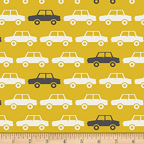 Art Gallery Fabrics Art Gallery Day Trip Parallel Parking Fabric, Yellow