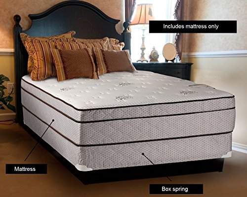 Dream Sleep Fifth Ave Plush Extra Soft Pillowtop King Mattress Only with Mattress Cover Protector Included - Sleep System Support, Orthopedic, Plush Knit Cover, Longlasting by Dream Solutions USA