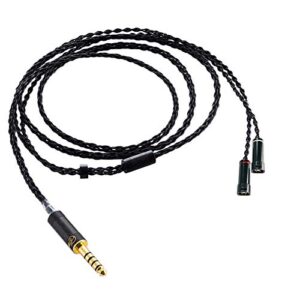 fanmusic zy cable zy-225 4.4mm balance plug cable ie8 ie80 ie80s headphone extension cords upgrade cable